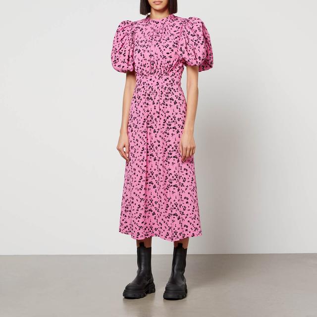 Rotate Birger Christensen Floral-Jacquard Midi Dress - DK 36/UK 8 on Productcaster.