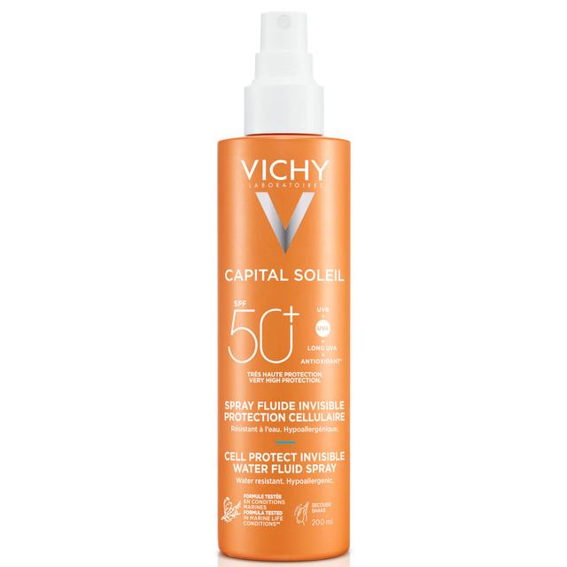 Vichy Capital Soleil Cell Protect Invisible High UVA and UVB Sun Protection Spray SPF50+ 200ml on Productcaster.