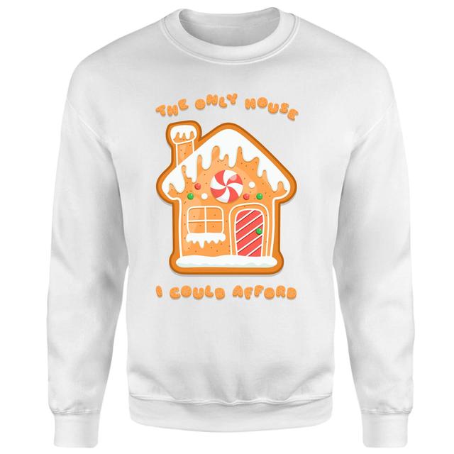 The Only House I Could Afford Sweatshirt - White - L - Weiß on Productcaster.