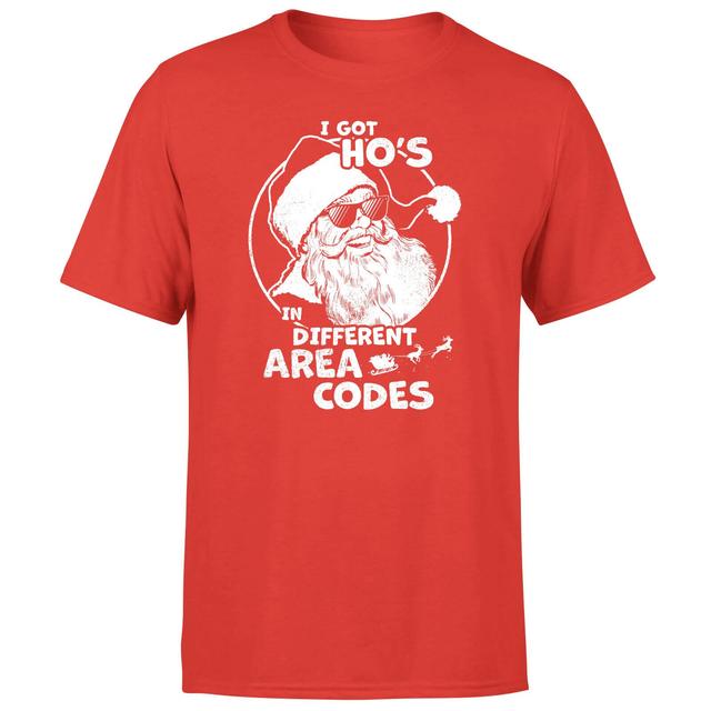 I Got Ho's In Different Area Codes Men's T-Shirt - Red - XL - Rot on Productcaster.