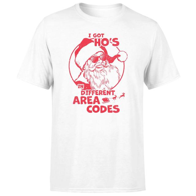 I Got Ho's In Different Area Codes Men's T-Shirt - White - L - White on Productcaster.