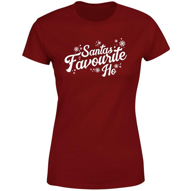 Santa Favourite Ho Women's T-Shirt - Burgundy - XXL - Burgundy on Productcaster.