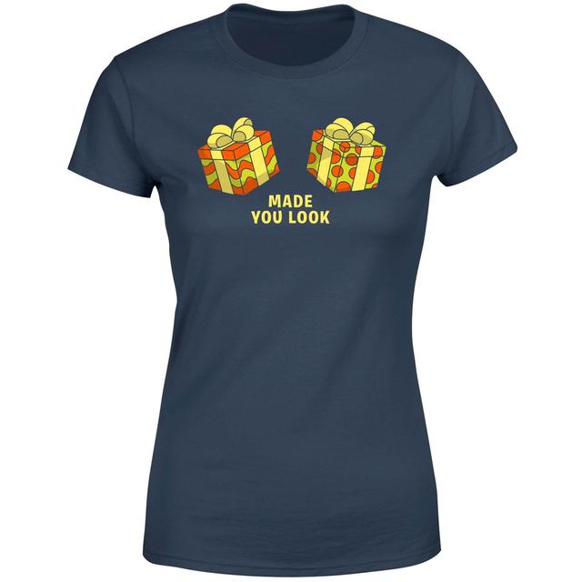 Presents Made You Look Women's T-Shirt - Navy - L - Marineblau on Productcaster.