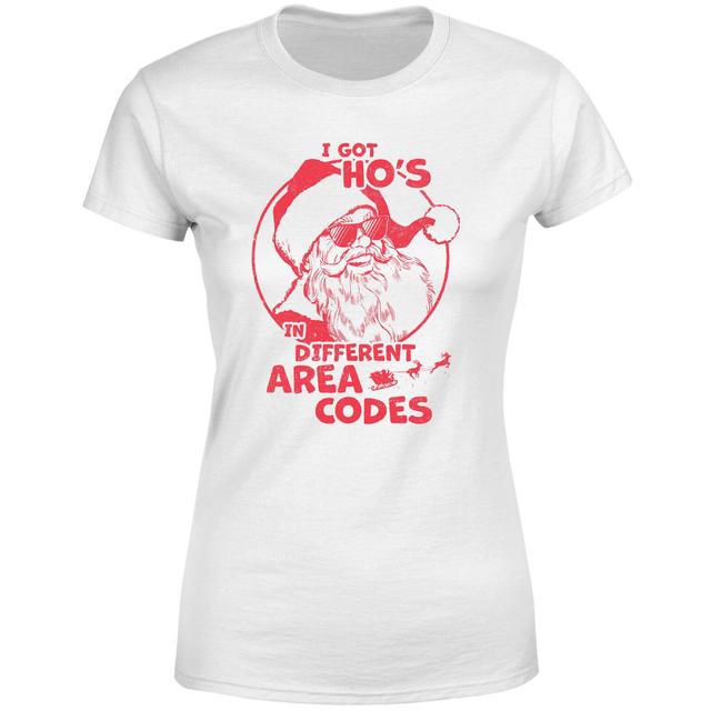 I Got Ho's In Different Area Codes Women's T-Shirt - White - L - White on Productcaster.