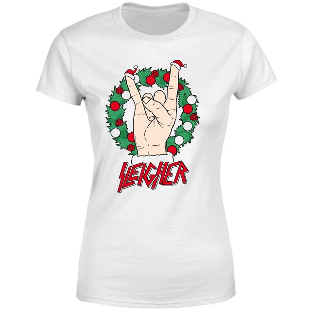 Sleigher Women's T-Shirt - White - XXL - Weiß on Productcaster.