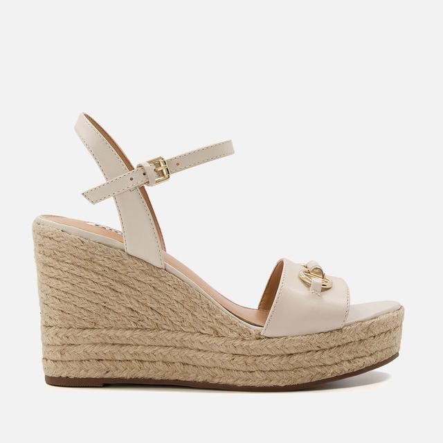 Dune London Kai Gold-Tone Leather Wedged sandals - UK 3 on Productcaster.