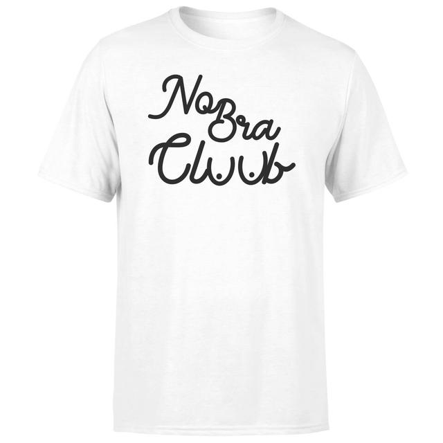 Hand Written No Bra Club Men's T-Shirt - White - M - White on Productcaster.