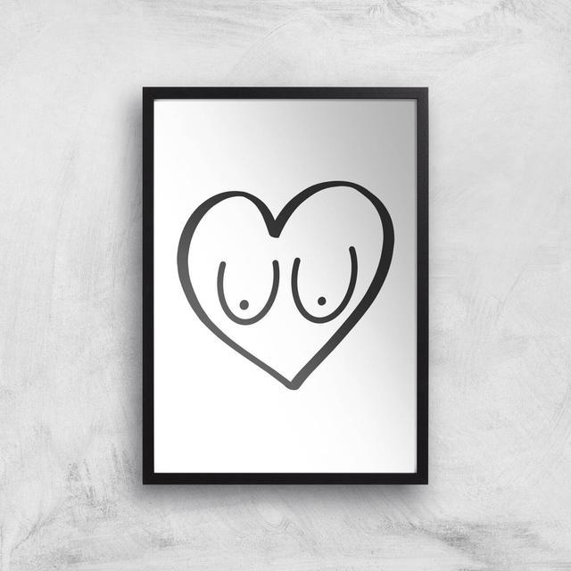 Lovely Jubblies Giclee Art Print - A2 - Black Frame on Productcaster.