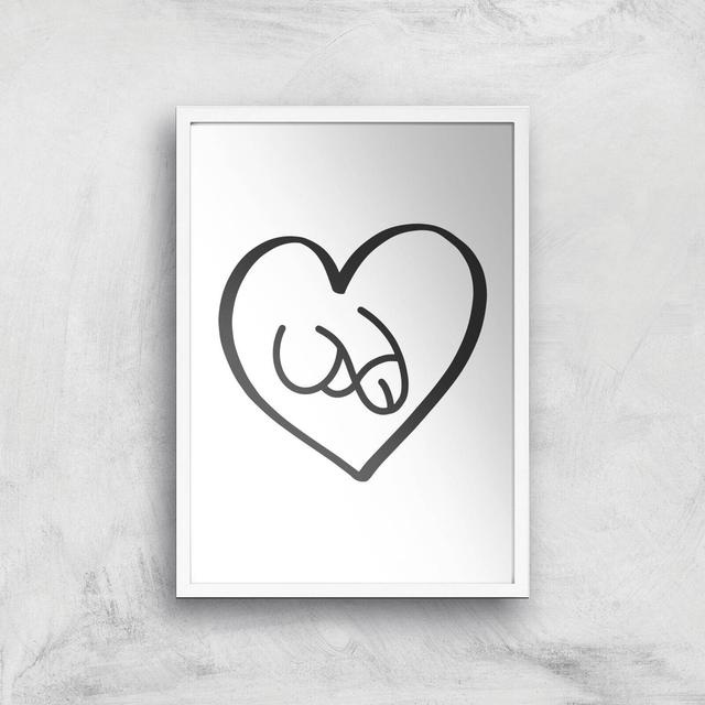 Phallus Love Giclee Art Print - A3 - White Frame on Productcaster.