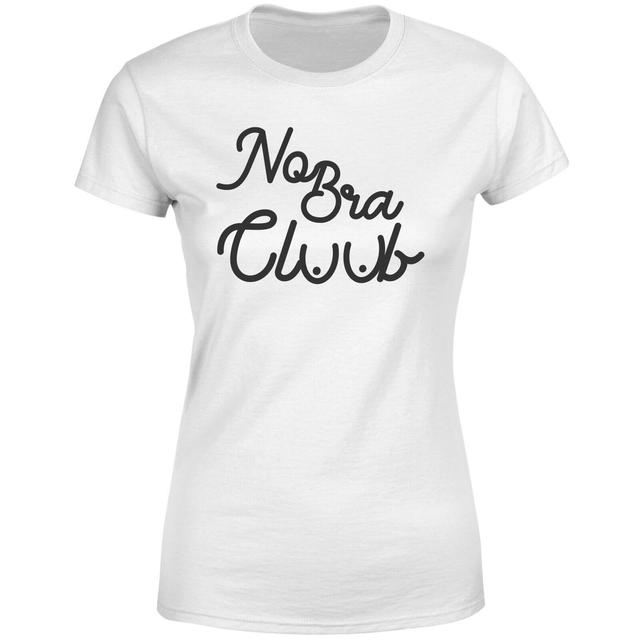 Hand Written No Bra Club Women's T-Shirt - White - L - Weiß on Productcaster.