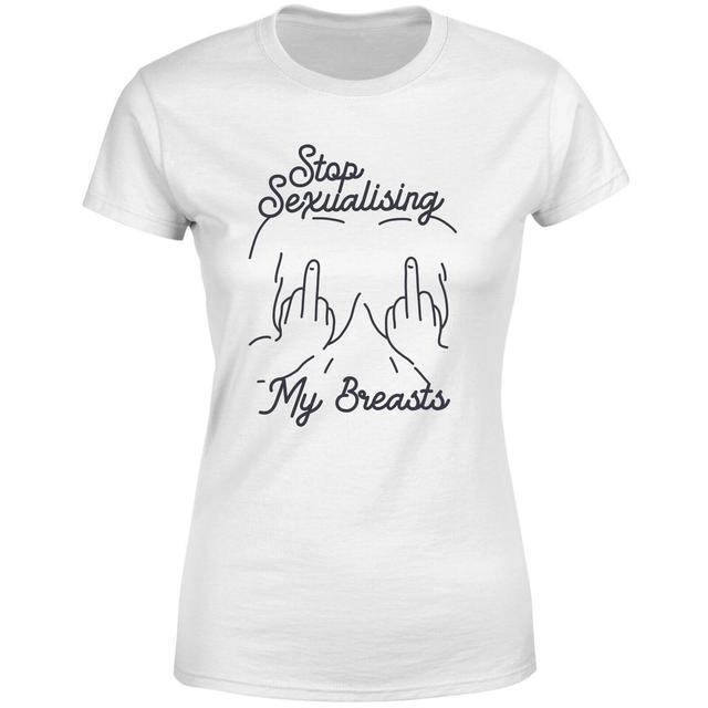 Stop Sexualising My Breasts Women's T-Shirt - White - XXL - Weiß on Productcaster.