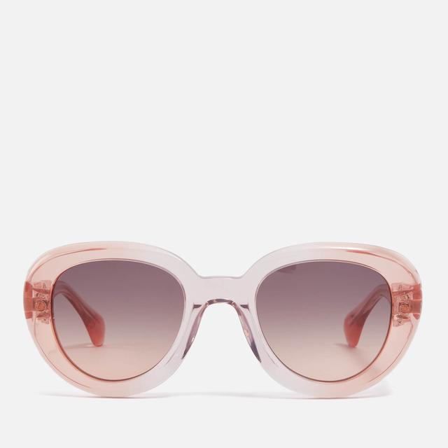 Vivienne Westwood Lowey Acetate Round-Frame Sunglasses Pink on Productcaster.