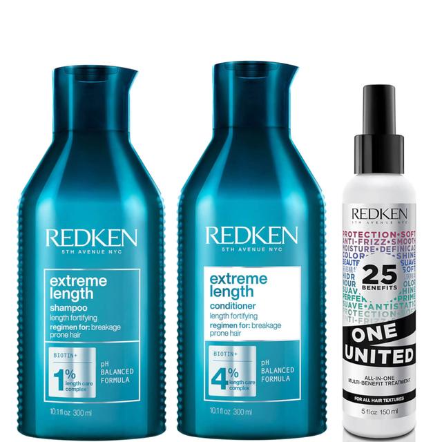 Redken Extreme Length Shampoo, Conditioner and One United Hair Bundle on Productcaster.