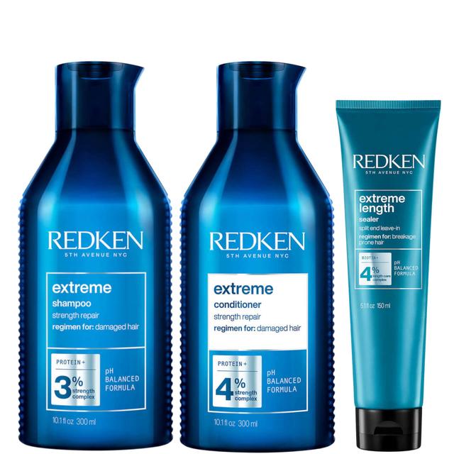 Redken Extreme Shampoo, Conditioner and Extreme Length Sealer Leave-in Treatment Bundle on Productcaster.