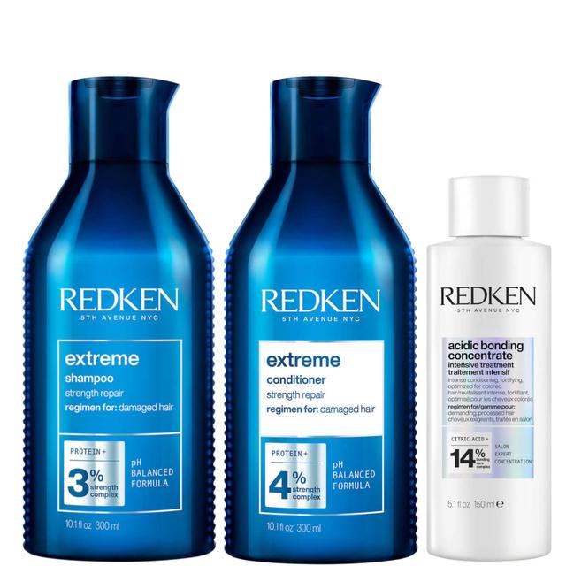 Redken Acidic Bonding Concentrate Intensive Pre-Treatment, Shampoo and Conditioner Bundle on Productcaster.