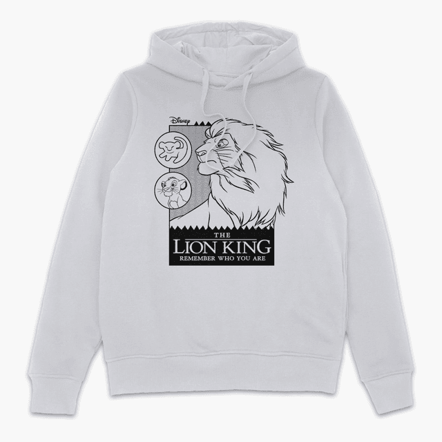 Lion King Remember Who You Are Hoodie - White - XXL on Productcaster.