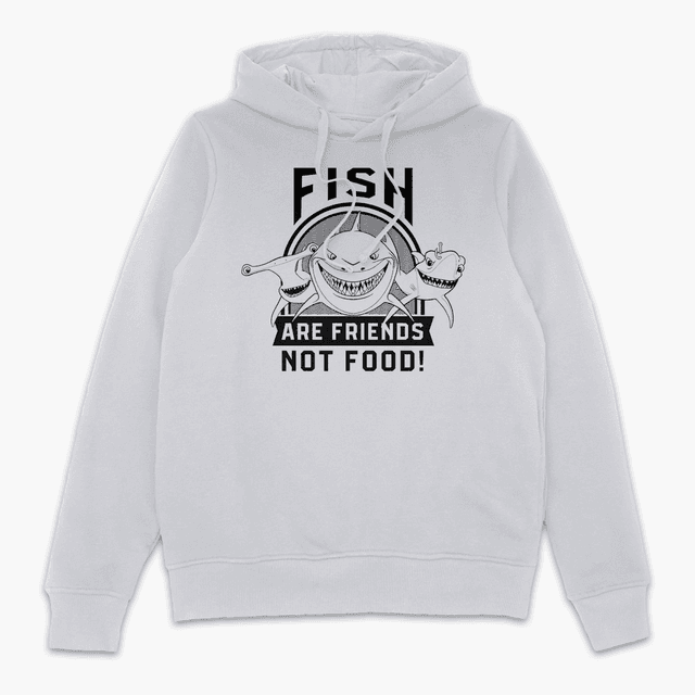 Finding Nemo Fish Are Friends Hoodie - White - L - White on Productcaster.