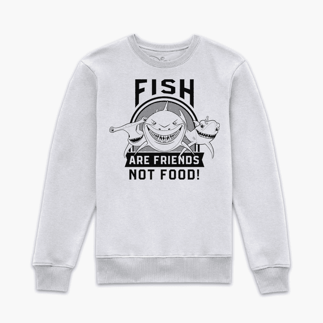 Finding Nemo Fish Are Friends Sweatshirt - White - L - Vit on Productcaster.