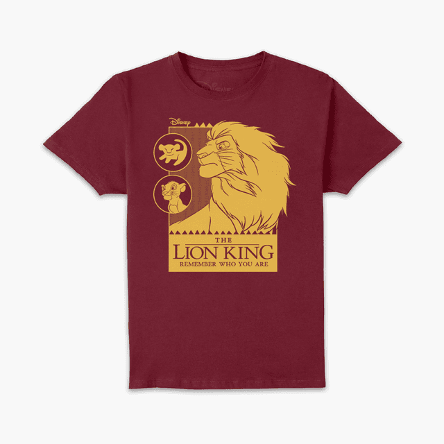 Lion King Simbas Journey Unisex T-Shirt - Burgundy - L - Burgundy on Productcaster.