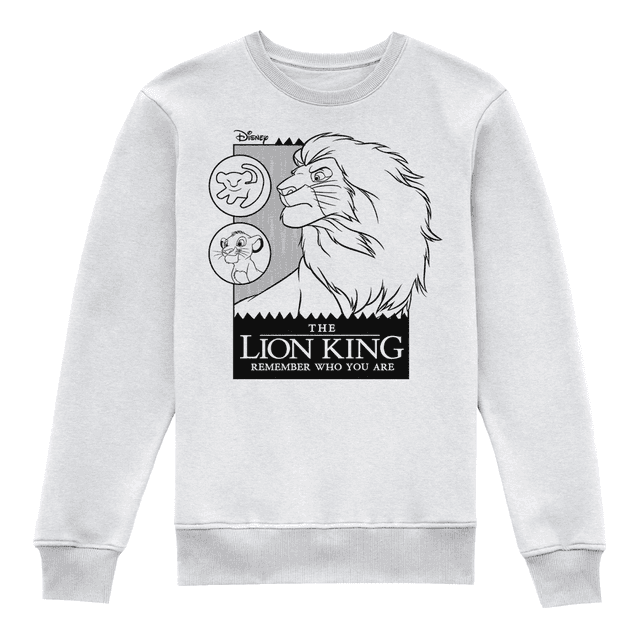 Lion King Remember Who You Are Kids' Sweatshirt - White - 3-4 Years - White on Productcaster.