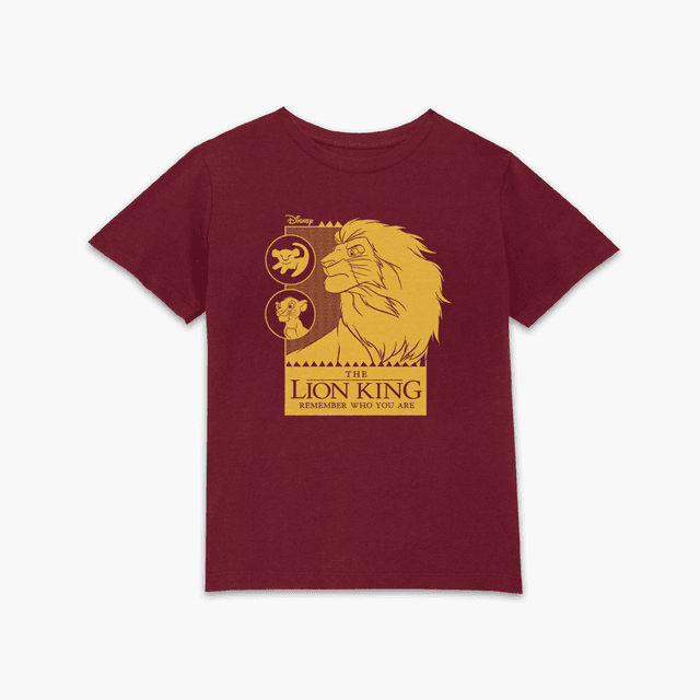 Lion King Simbas Journey Kids' T-Shirt - Burgundy - 3-4 Jahre - Burgundy on Productcaster.