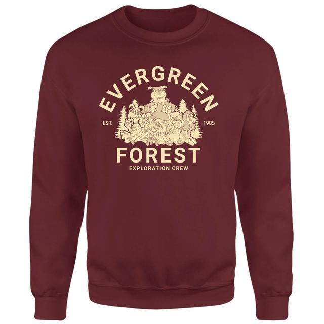 The Raccoons Evergreen Forest Exploration Crew Sweatshirt - Burgundy - M - Burgundy on Productcaster.