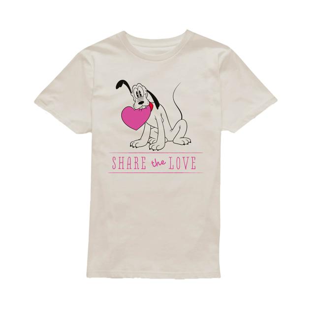 Mickey Mouse Share The Love T-Shirt - Cream - XXL - Cream on Productcaster.