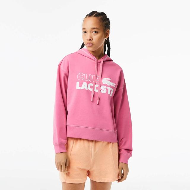 Lacoste Logo Cotton Hooded Sweatshirt - EU 40/UK 12 on Productcaster.