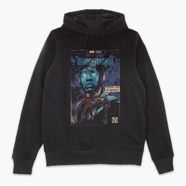 Marvel Ant-Man & The Wasp: Quantumania Kang Comic Book Cover Hoodie - Black - S - Black on Productcaster.