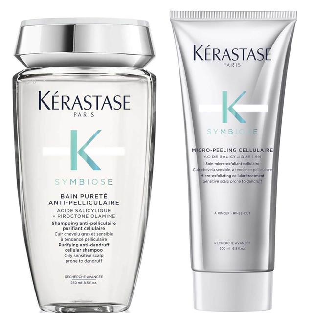 Kérastase Symbiose Anti-Dandruff Exfoliate and Cleanse Duo for Oily Scalps on Productcaster.