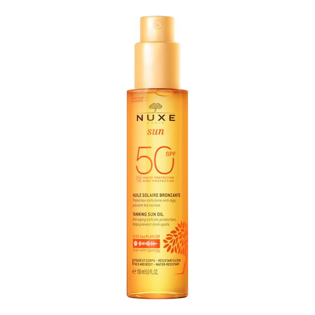 NUXE Tanning Sun Oil High Protection SPF50 face and body 150 ml on Productcaster.