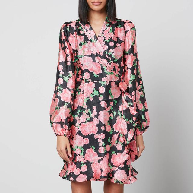 Cras Lindacras Floral-Print Satin Dress - EU 34/UK 6 on Productcaster.