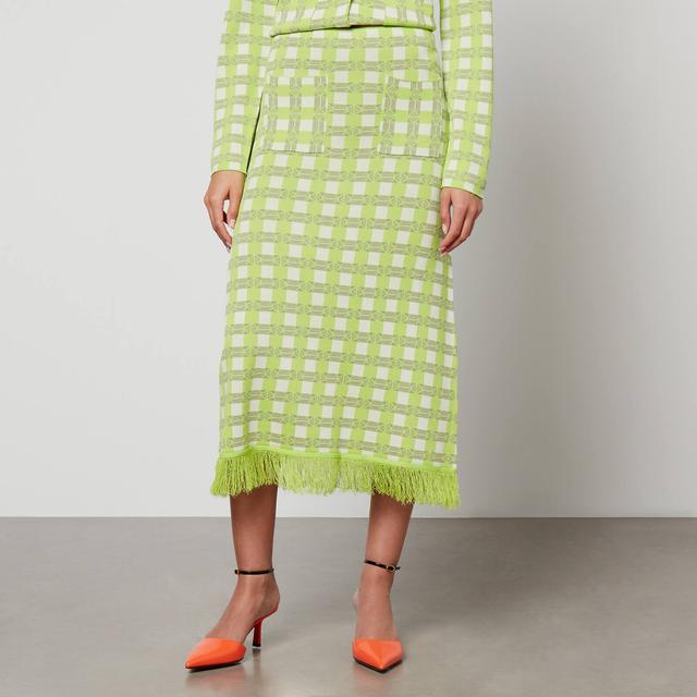 Baum Und Pferdgarten Callis Jacquard-Knit Midi Skirt - S on Productcaster.