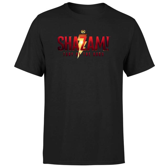 Shazam! Fury of the Gods Logo Unisex T-Shirt - Black - XL - Black on Productcaster.