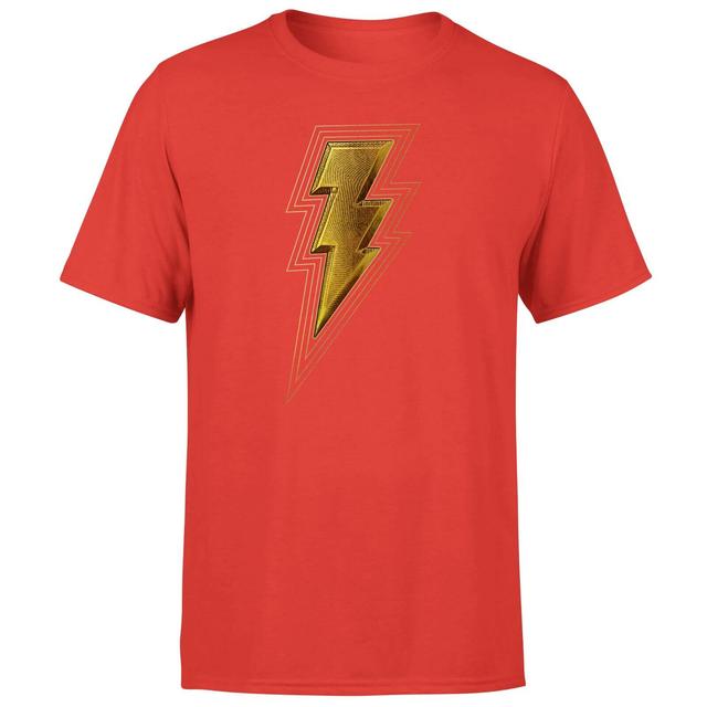 Shazam! Fury of the Gods Gold Bolt Unisex T-Shirt - Red - XL - Rot on Productcaster.