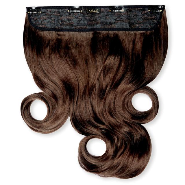 LullaBellz Thick 16 1-Piece Curly Clip in Hair Extensions (Various Colours) - Coco Brown on Productcaster.