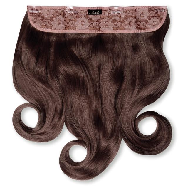 LullaBellz Thick 16 1-Piece Curly Clip in Hair Extensions (Various Colours) - Chestnut on Productcaster.