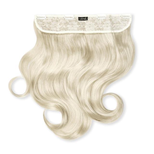 LullaBellz Thick 16 1-Piece Curly Clip in Hair Extensions (Various Colours) - Bleach Blonde on Productcaster.