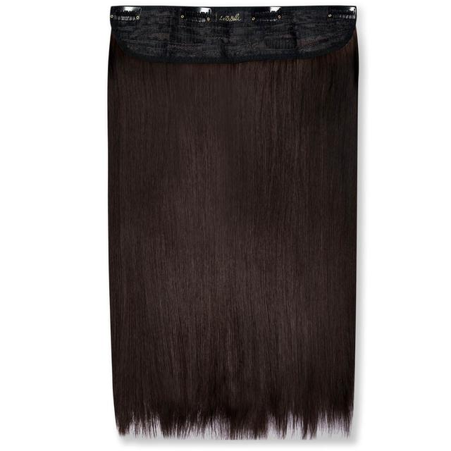 LullaBellz Thick 18 1-Piece Straight Clip in Hair Extensions (Various Colours) - Dark Brown on Productcaster.