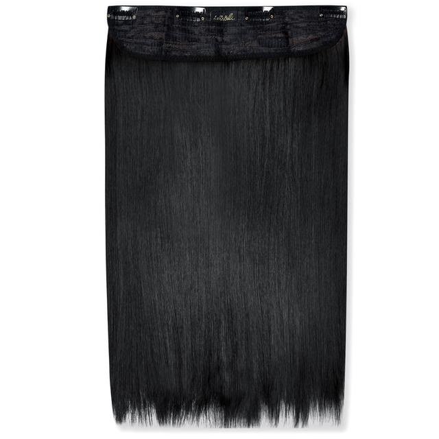 LullaBellz Thick 18 1-Piece Straight Clip in Hair Extensions (Various Colours) - Jet Black on Productcaster.