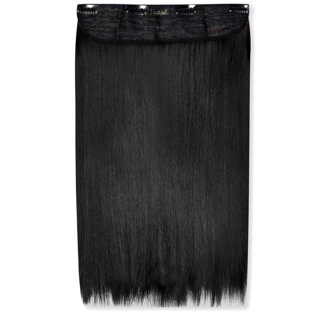 LullaBellz Thick 18 1-Piece Straight Clip in Hair Extensions (Various Colours) - Natural Black on Productcaster.