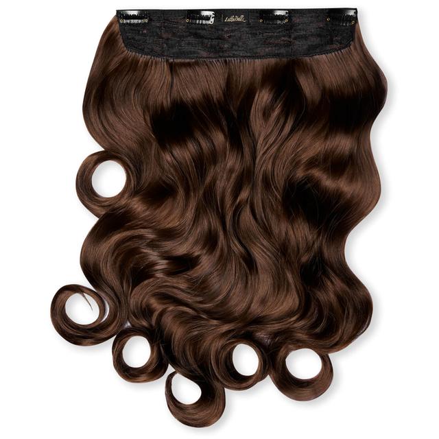 LullaBellz Thick 20 1-Piece Curly Clip in Hair Extensions (Various Colours) - Coco Brown on Productcaster.