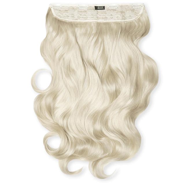 LullaBellz Thick 20 1-Piece Curly Clip in Hair Extensions (Various Colours) - Bleach Blonde on Productcaster.