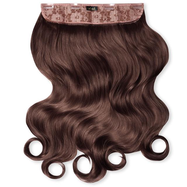 LullaBellz Thick 20 1-Piece Curly Clip in Hair Extensions (Various Colours) - Chestnut on Productcaster.