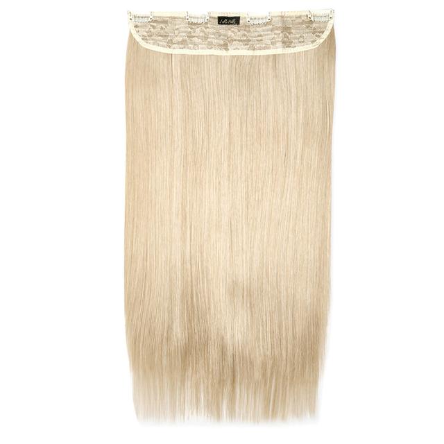 LullaBellz Thick 24 1-Piece Straight Clip in Hair Extensions (Various Colours) - Light Blonde on Productcaster.