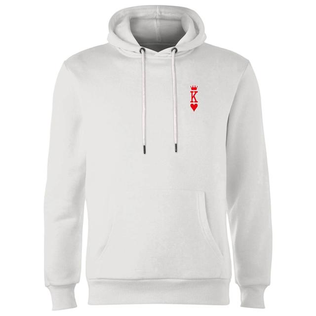 King Of Hearts Hoodie - White - XL - Weiß on Productcaster.