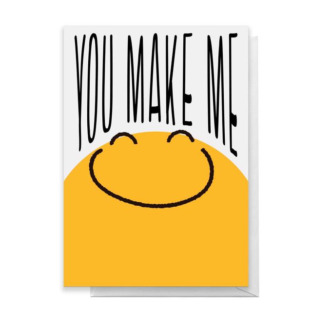 You Make Me Smile Greetings Card - Standard Card on Productcaster.