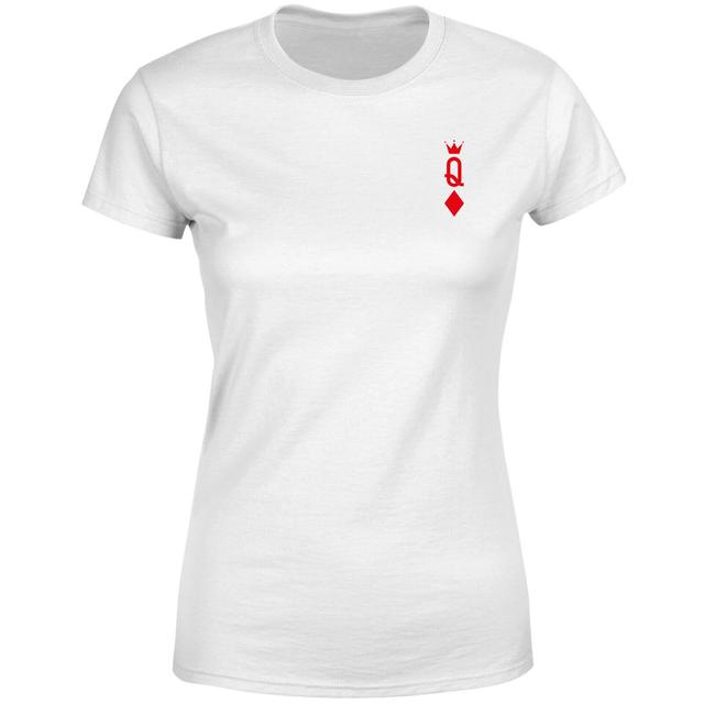 Queen Of Diamonds Women's T-Shirt - White - XL - Weiß on Productcaster.