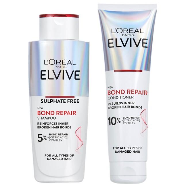 L’Oréal Paris Elvive Bond Repair Shampoo and Conditioner Bundle For Damaged Hair on Productcaster.