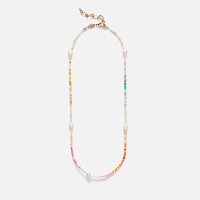 Anni Lu Rainbow Nomad Pearl and Bead Necklace Multi on Productcaster.